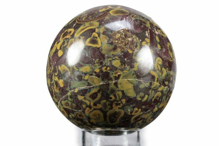 Polished Fruit Jasper Sphere - India #359706